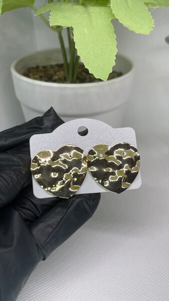 Gold statement earrings