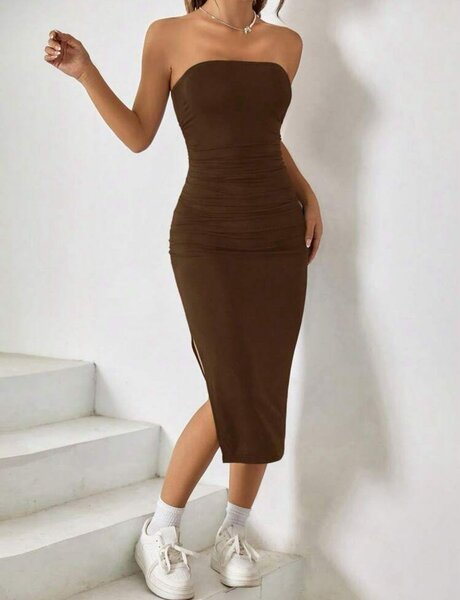 Robe moulante bustier femme