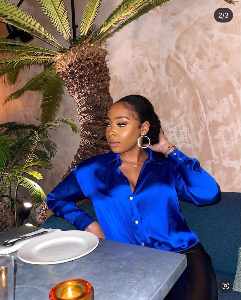 Chemise en satin élégant