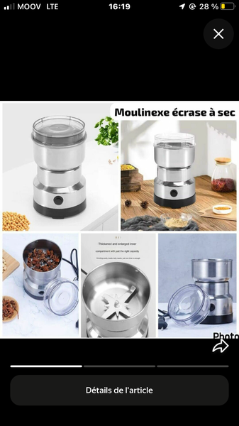 Moulin à épices électrique