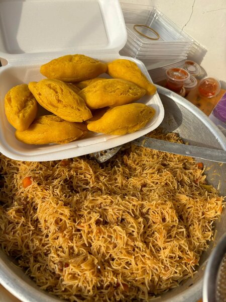 Vermicelles avec galettes