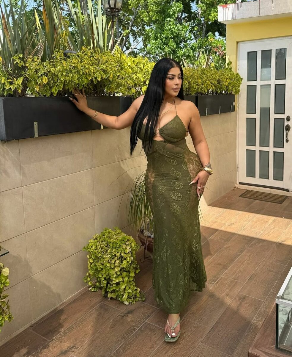 Robe Longue Sexy Verte