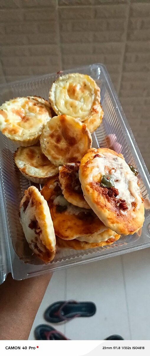 Mini quiches  et mini pizzas