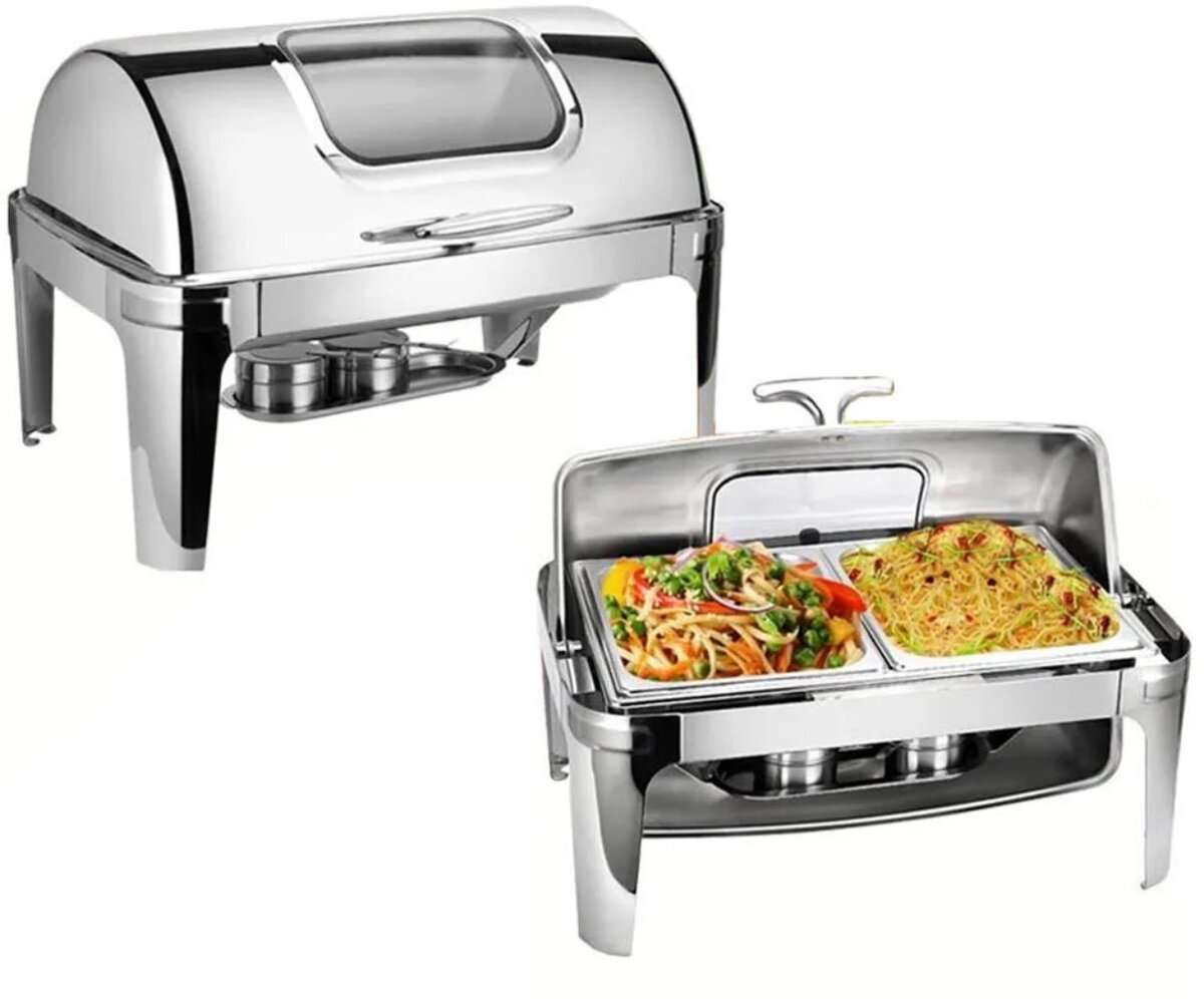 Silver cheffing dishes