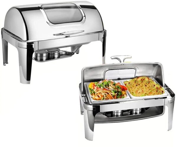 Silver cheffing dishes