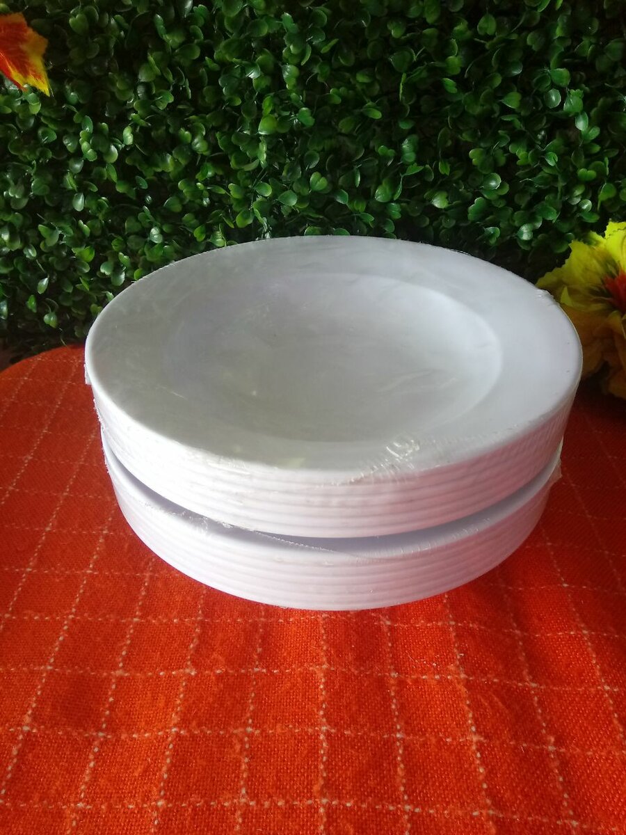 Assiettes blanche en mélamine