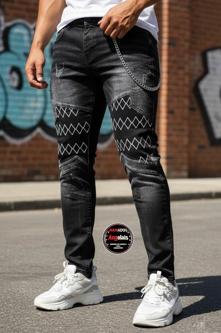 Jeans déchirés homme tendance