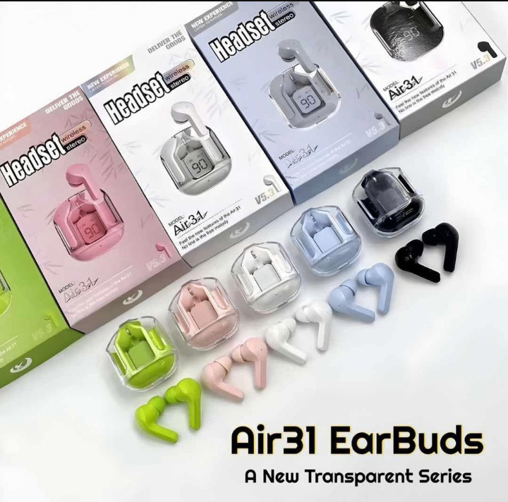 Noise cancelling earbuds with Long battery life,A31