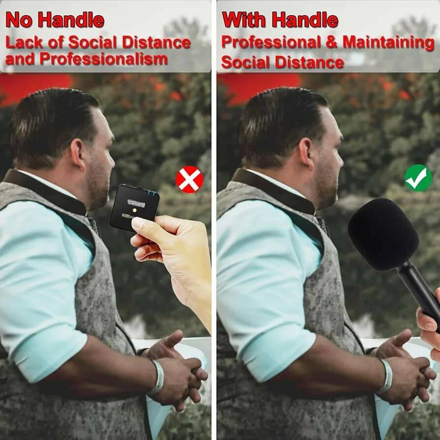 Poignée de microphone portable