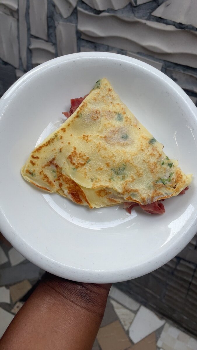 Crêpe au jambon & fromage