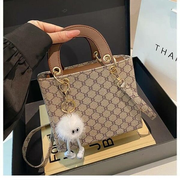 Sac à main élégant motif géométrique