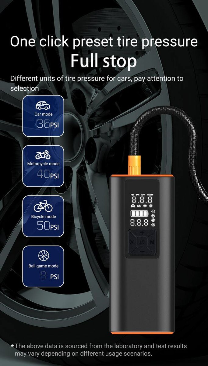 Rechargeable Electric Tyre Pump