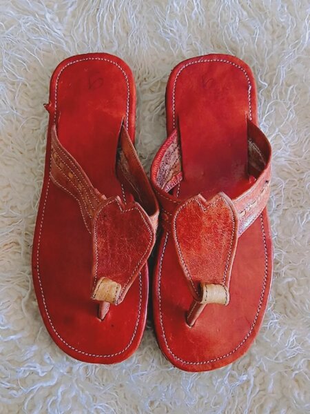 Sandale en cuir pour femme