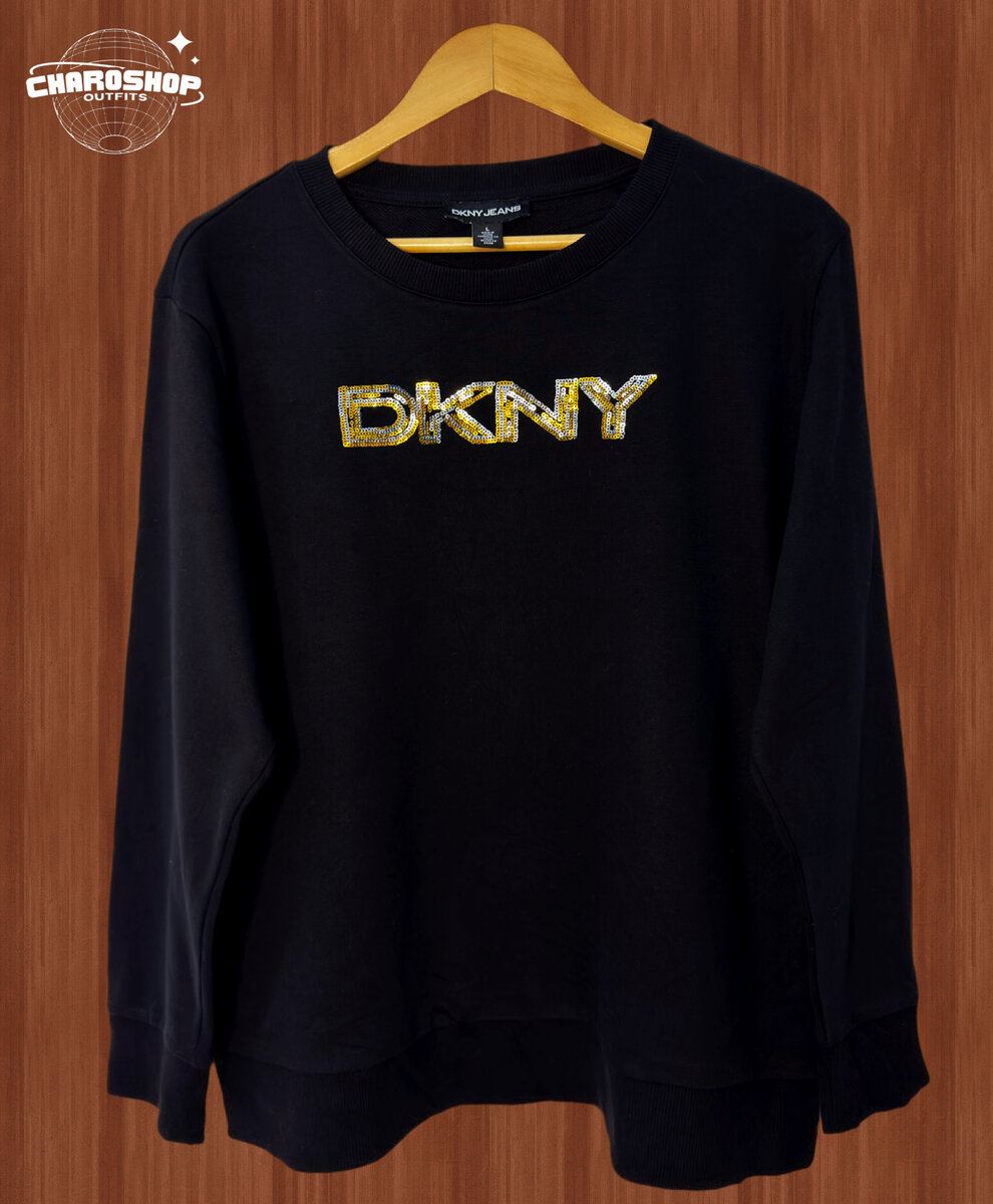 Sweatshirt noir DKNY