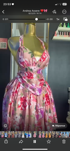 Robe d'été imprimée élégante