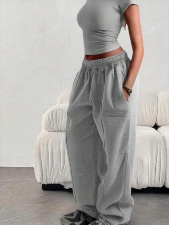 Pantalon évasé confortable