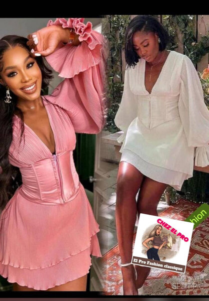 Robe élégante fluide longue