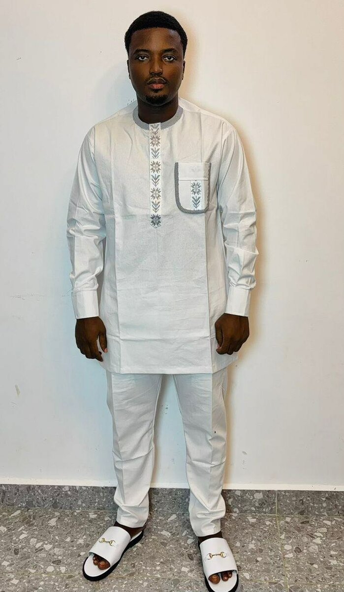 Tenue mixte en pagne africain