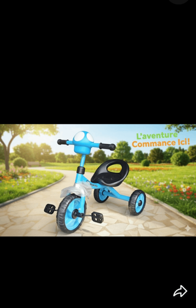 Tricycle Enfant Bleu 3 ans