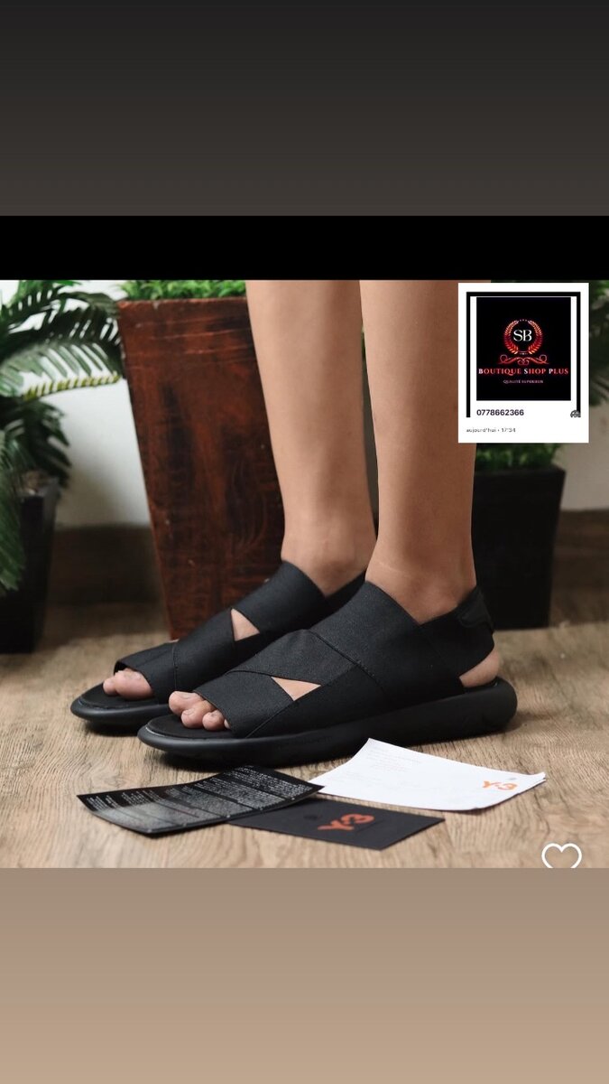 Sandales kito Y3 authentique avec sa boîte