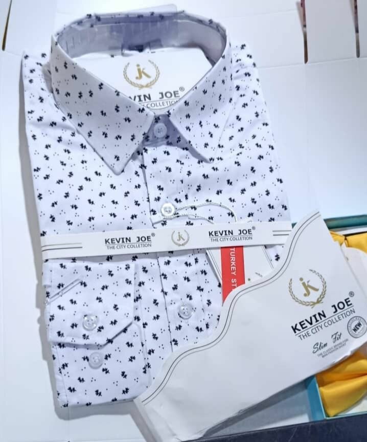 Chemise Hommes Étoiles Slim Fit