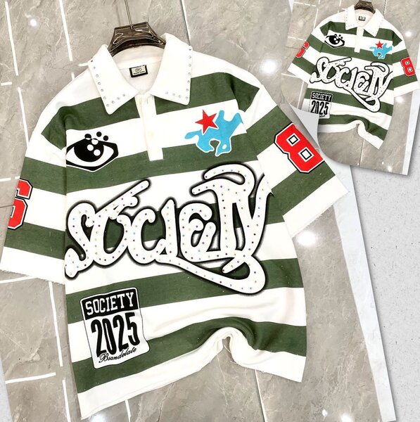 T-shirts rayés imprimés