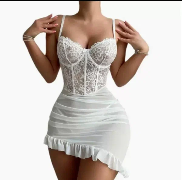 Robe bustier dentelle sexy