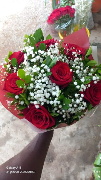 Bouquet romantique de roses