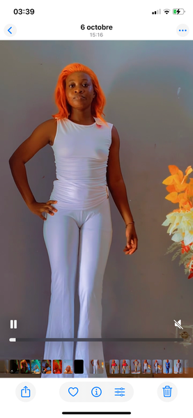 Ensemble blanc élégant