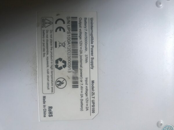 DC Uninterruptible Power Supply/ Power Bank 5000mAh