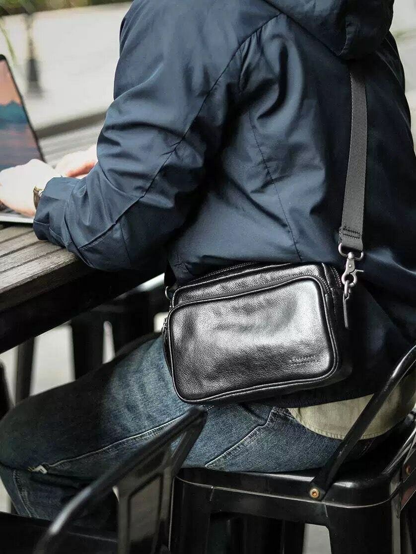 Sacoche homme en cuir élégante