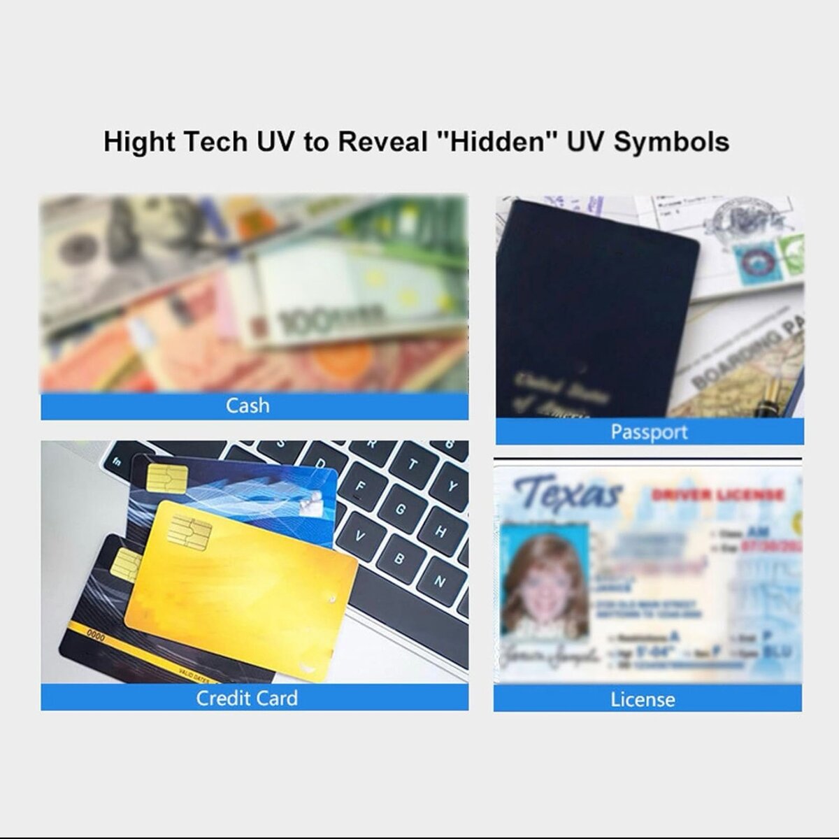 Détecteur De Faux Billets Rechargeable Uv Led