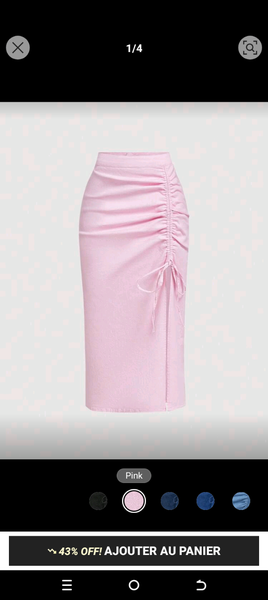 Jupe crayon taille haute