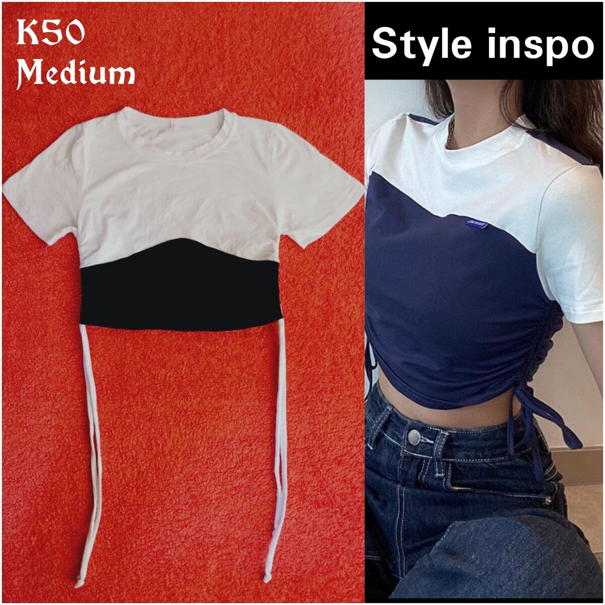 Salaula crop tops and tops