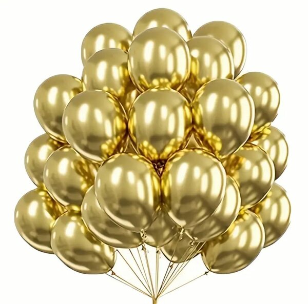 Ballons gonflabe Dorés 30 pc