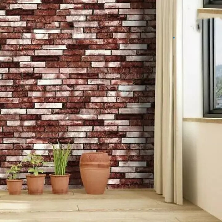 Papier Peint Effet Brique 3D