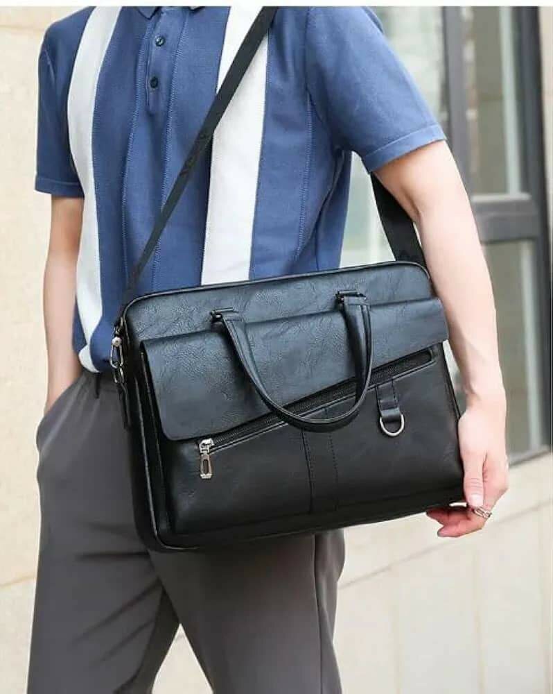 Sacoche en cuir pour ordinateur