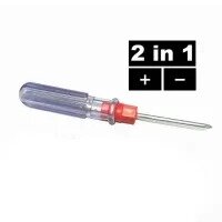 2 in 1 Slotted Cross Head & Flat Screw Driver Set small size length 5 inches