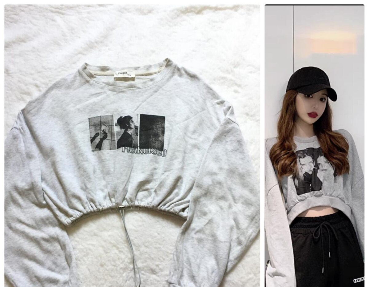 Salaula crop tops and tops