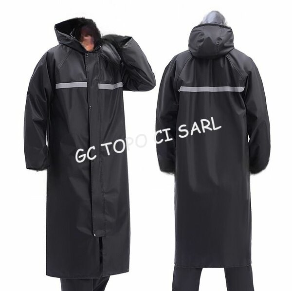 Imperméable long coupe-vent