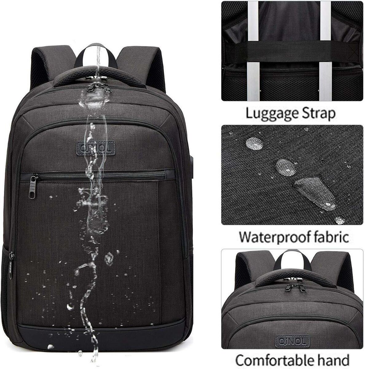 Multifunctional Laptop Backpack Adjustable Strap Fashion
