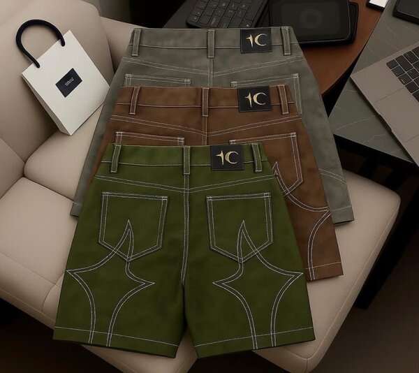 Shorts en cuir pour hommes