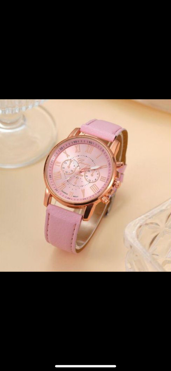 Montre Rose Élégante Femme