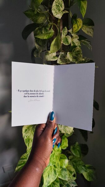 Carte de condoléances élégante