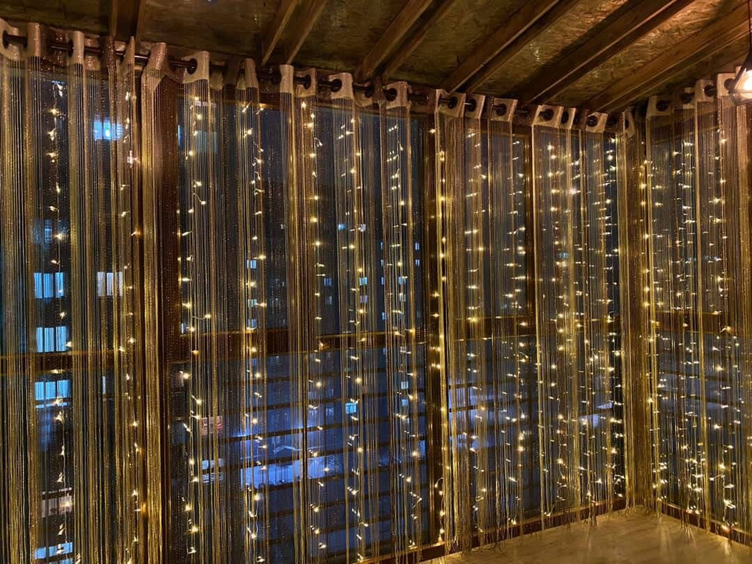 Гирлянда штора 3 на 3, с пультом и с удлинителем. 8 режимов