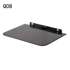 Étagère Murale en Verre Noir