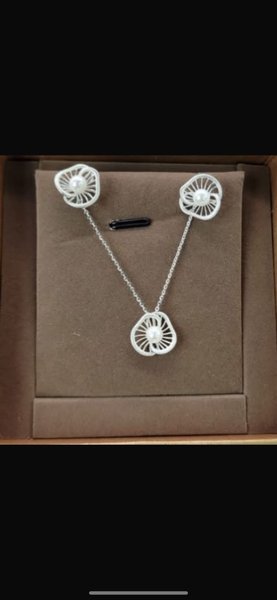 Chaînes & boucle Argent blanc