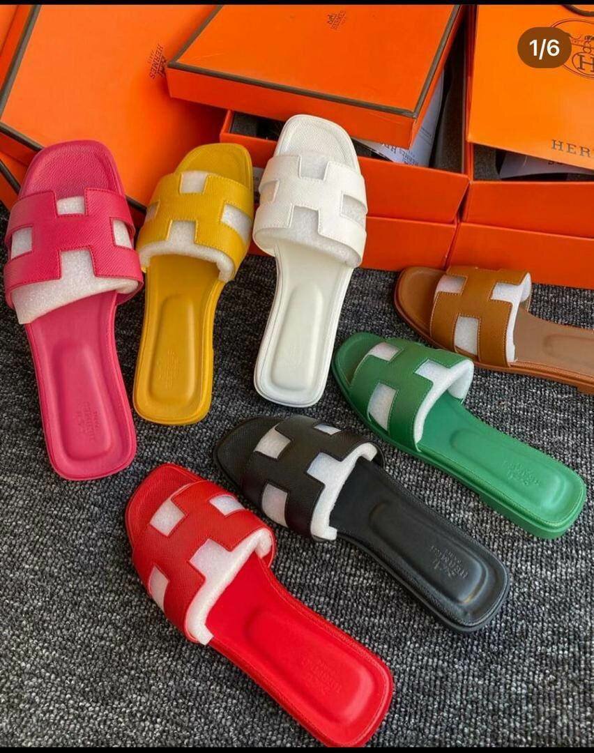 Original Hermes   Slippers in a Box