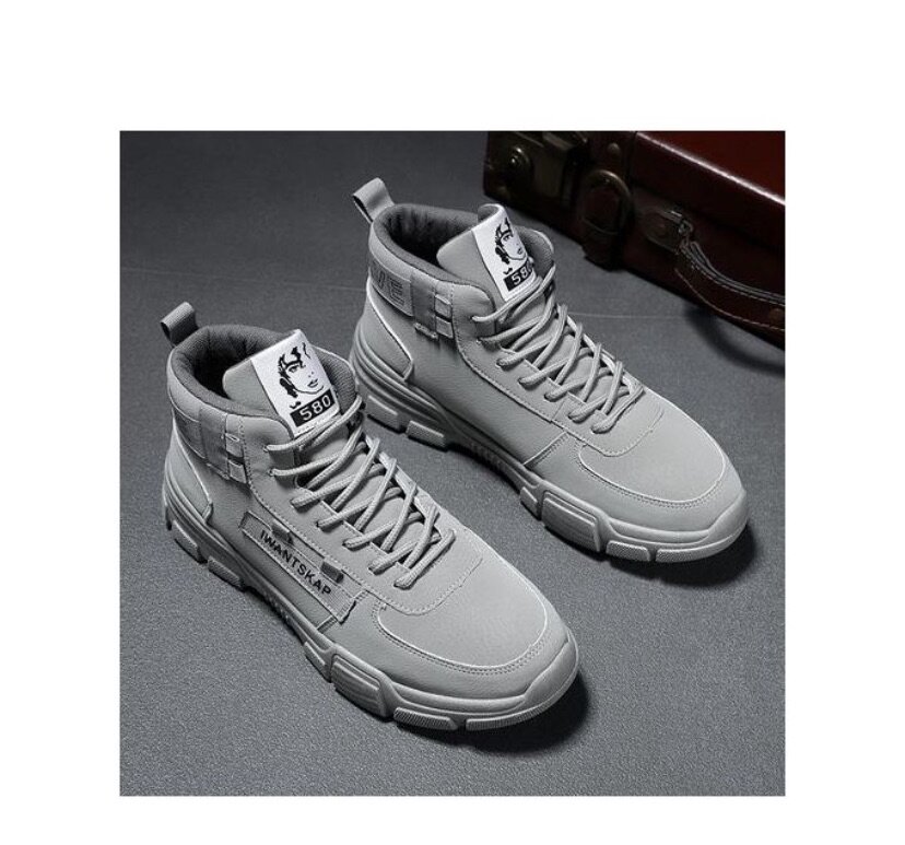 Men Winter Martin Boots(Grey)