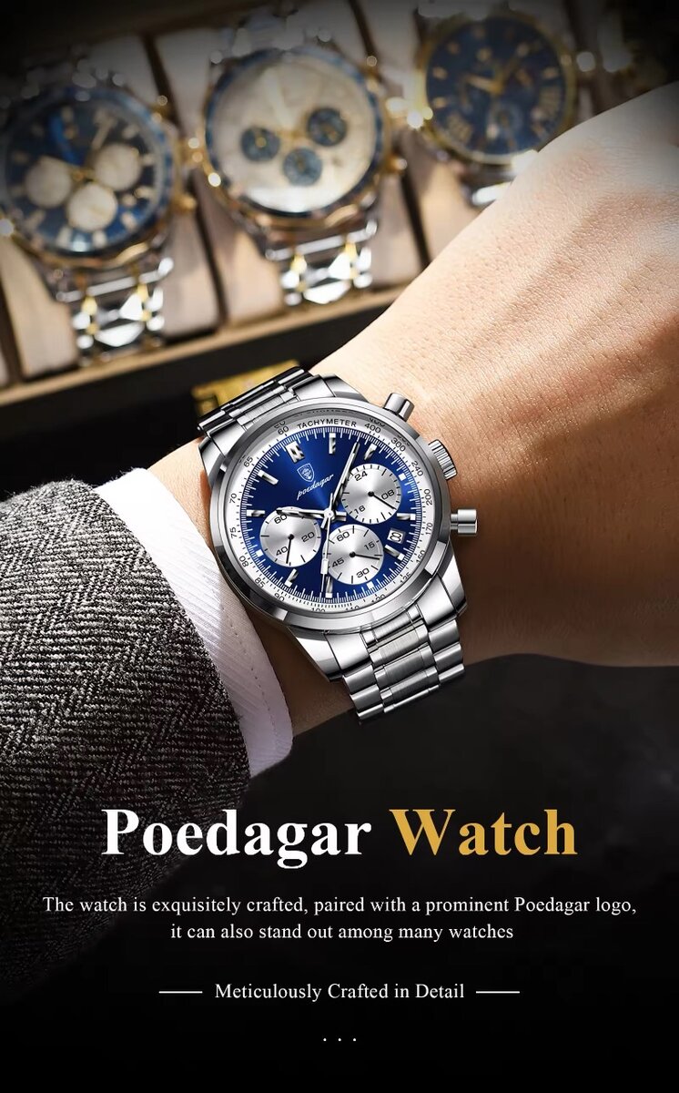 Poedagar Luxury Mens Watch